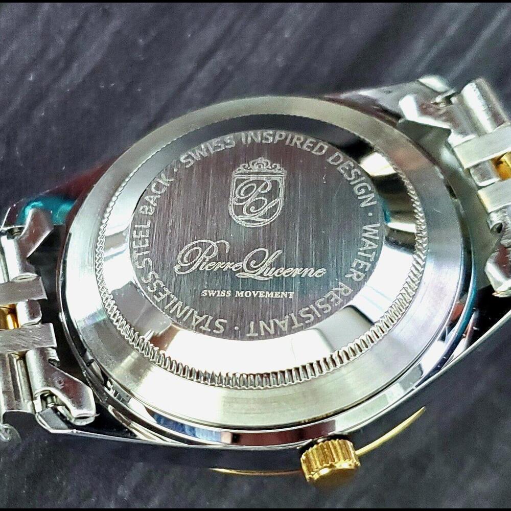 Pierre Lucerne Swiss President Date Just Men Executive Watch - Picture 14 of 15